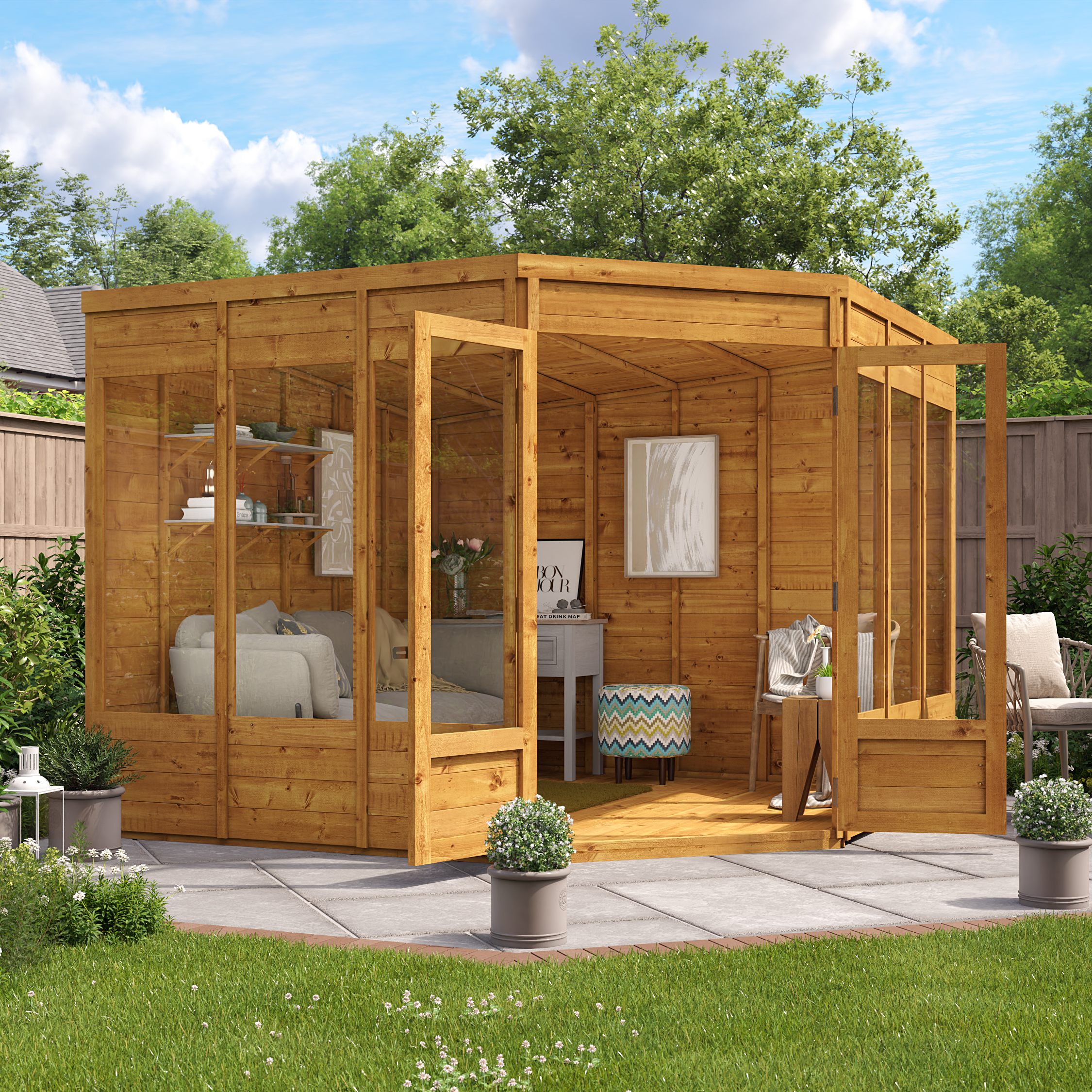 Click to view product details and reviews for Billyoh Picton Corner Summerhouse 9x9 Tg.